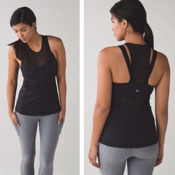 lululemon athletica Tops - LULULEMON Black Running in the City Tank